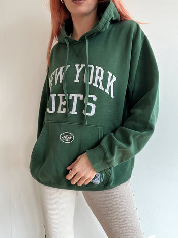 Pull vintage américain NY Jets vert L