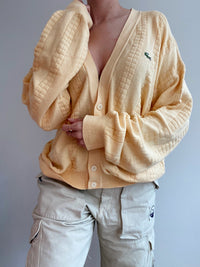 Jacket en maille jaune Lacoste L