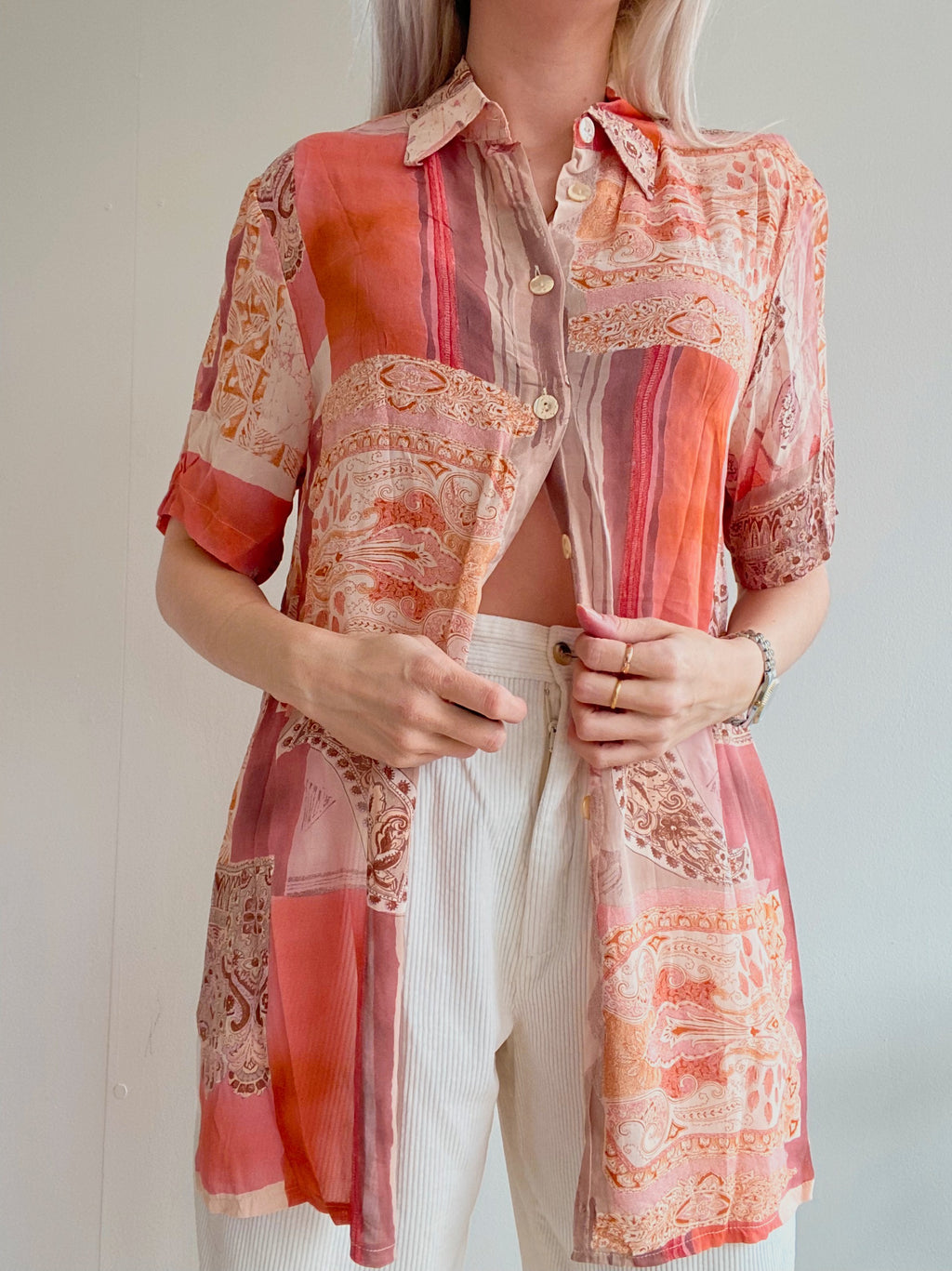 Chemise Vintage 80/90s orange