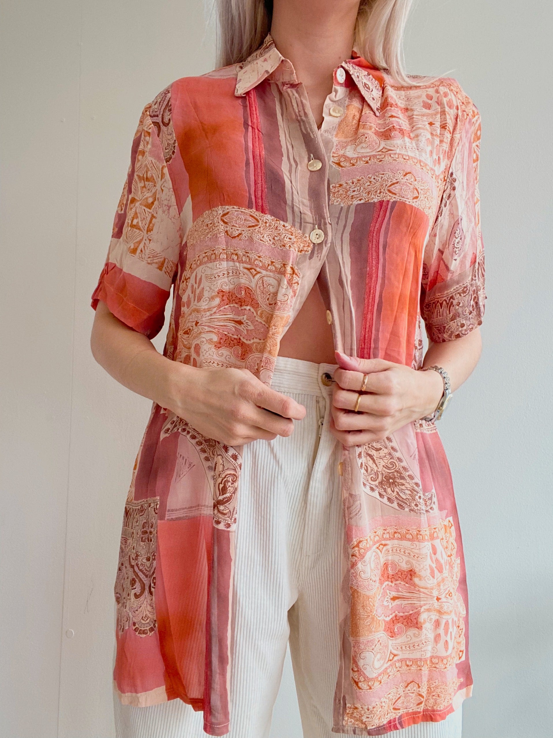 Chemise Vintage 80/90s orange