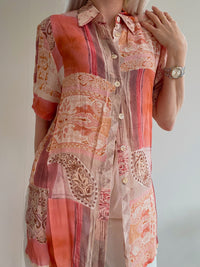 Chemise Vintage 80/90s orange
