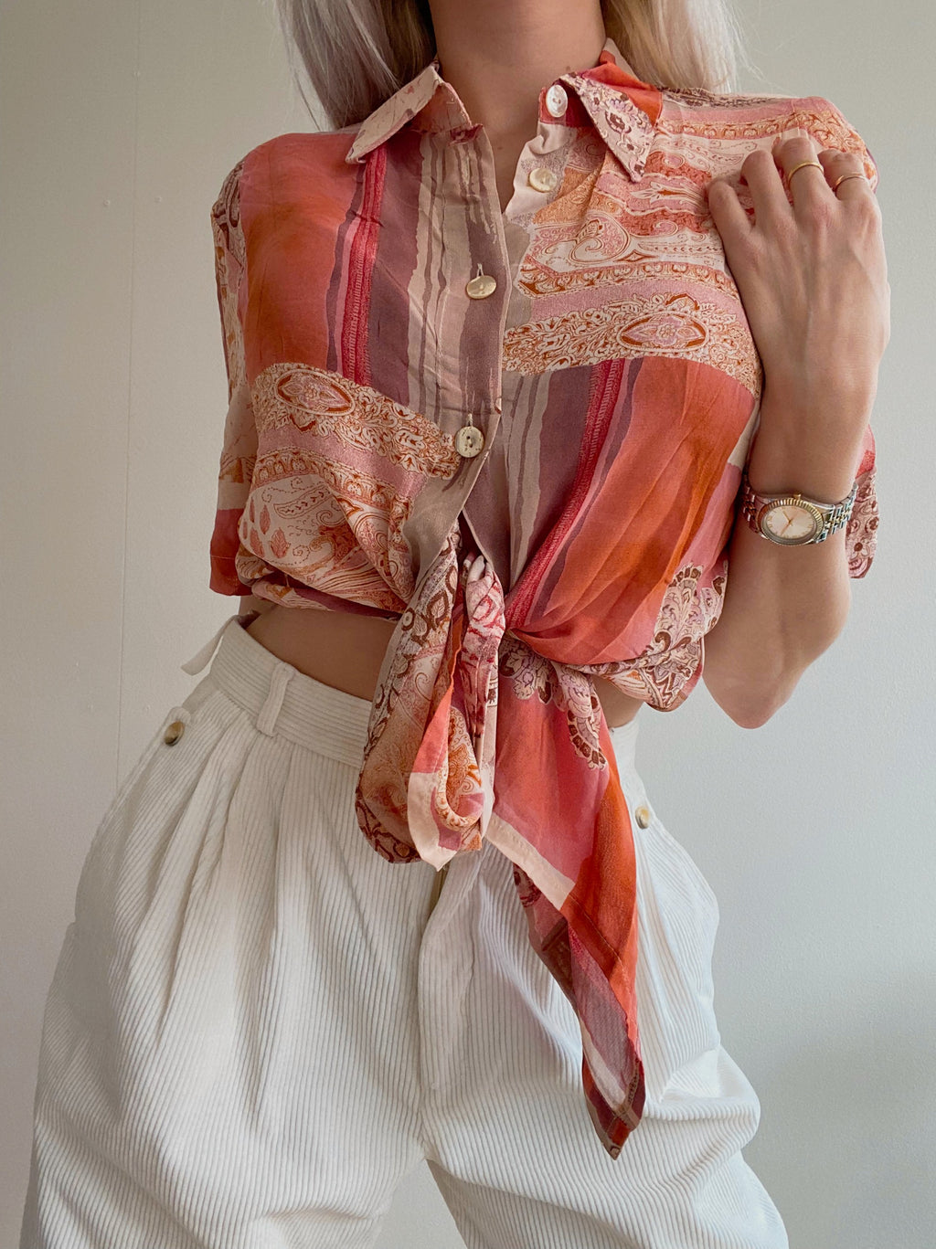 Chemise Vintage 80/90s orange