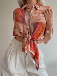 Chemise Vintage 80/90s orange