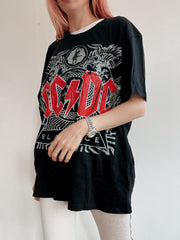 T-shirt rock ACDC noir/gris/rouge XL