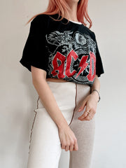 ACDC Rock T-Shirt Schwarz/Grau/Rot XL