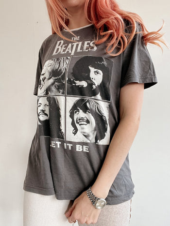 T-shirt gris The Beatles XL