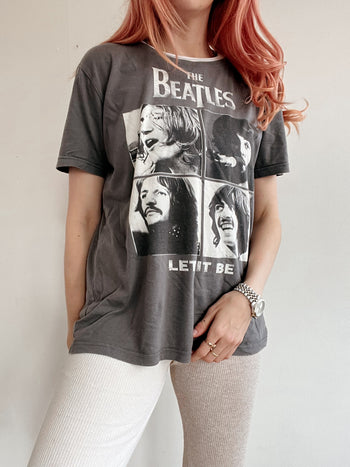 T-shirt gris The Beatles XL