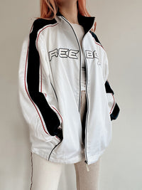 Weiß-schwarze Joggingjacke Reebok M 