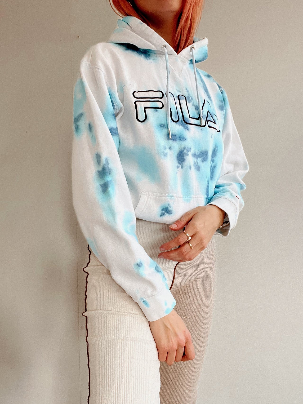 Pull vintage tie and dye Fila M