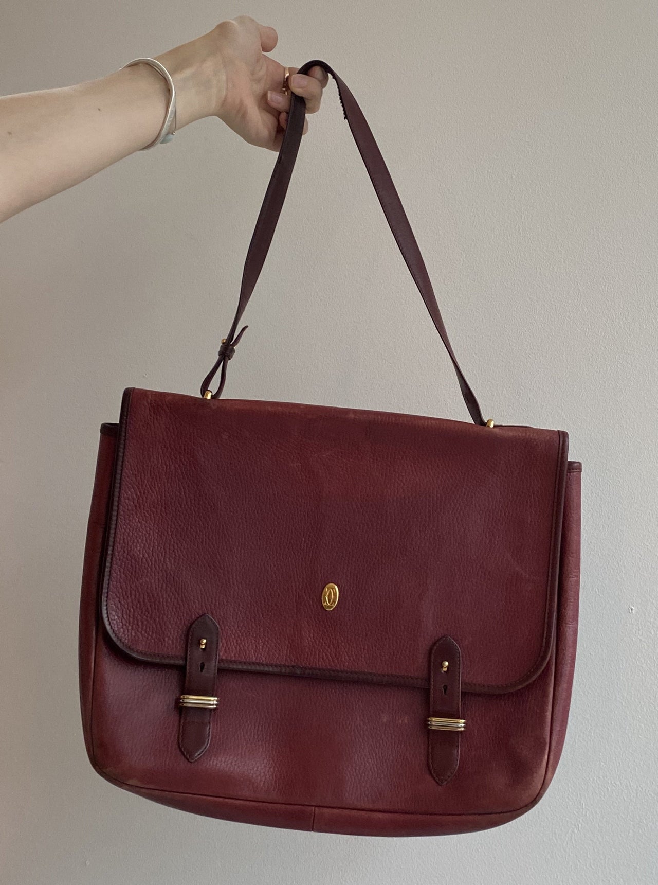 Sac bordeaux Cartier