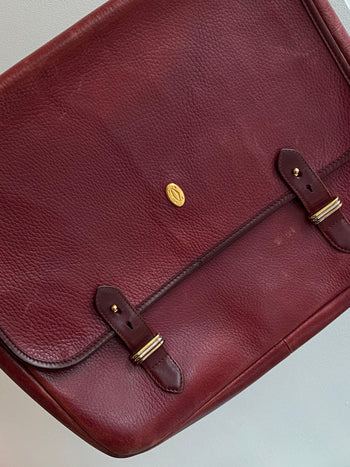 Burgundy Cartier bag