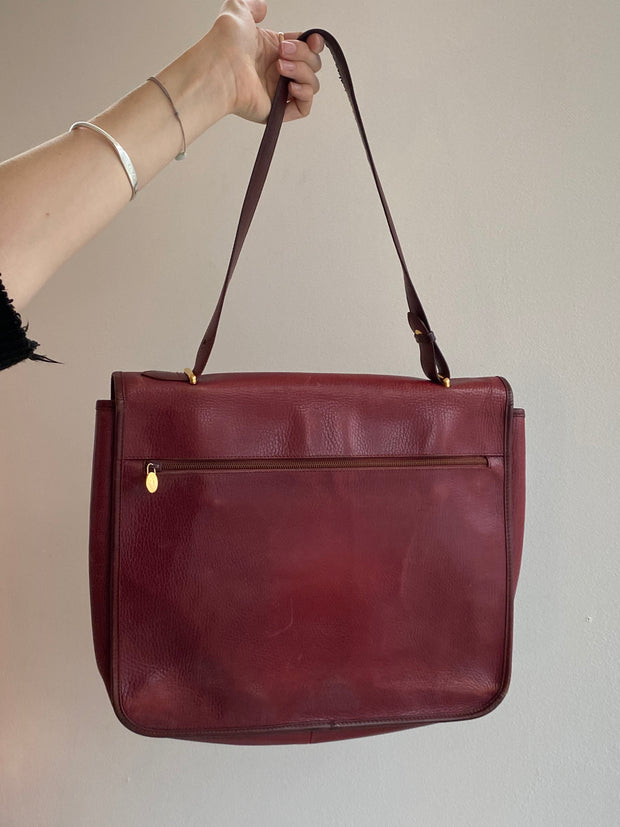 Burgundy Cartier bag