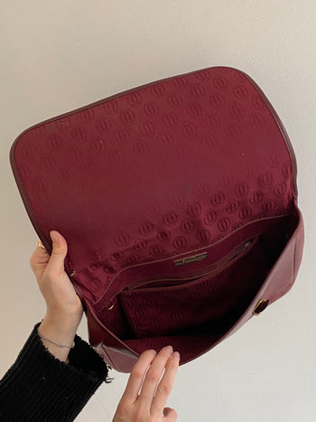 Burgundy Cartier bag