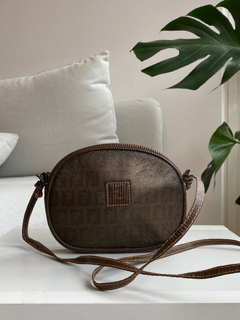 Fendi brown/gold handbag