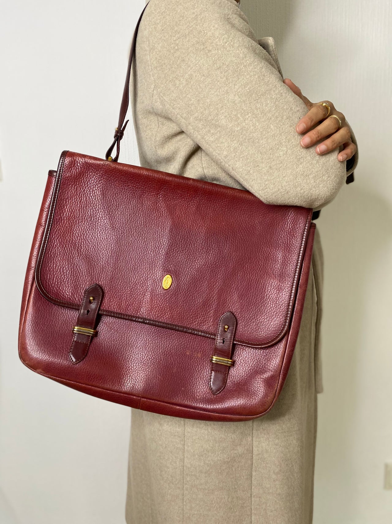 Sac bordeaux Cartier