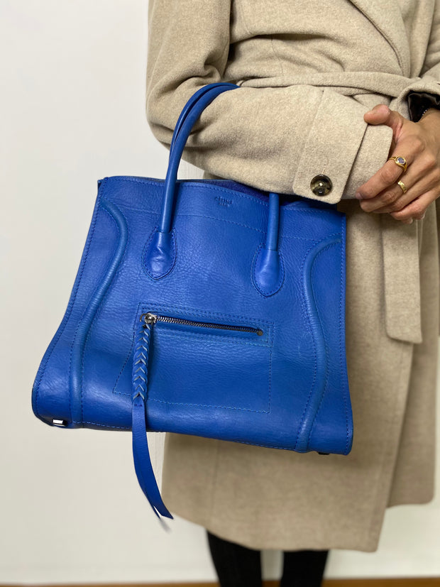 Céline petrol blue handbag
