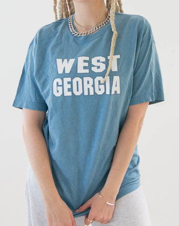 USA blaues „West Georgia“ T-Shirt L