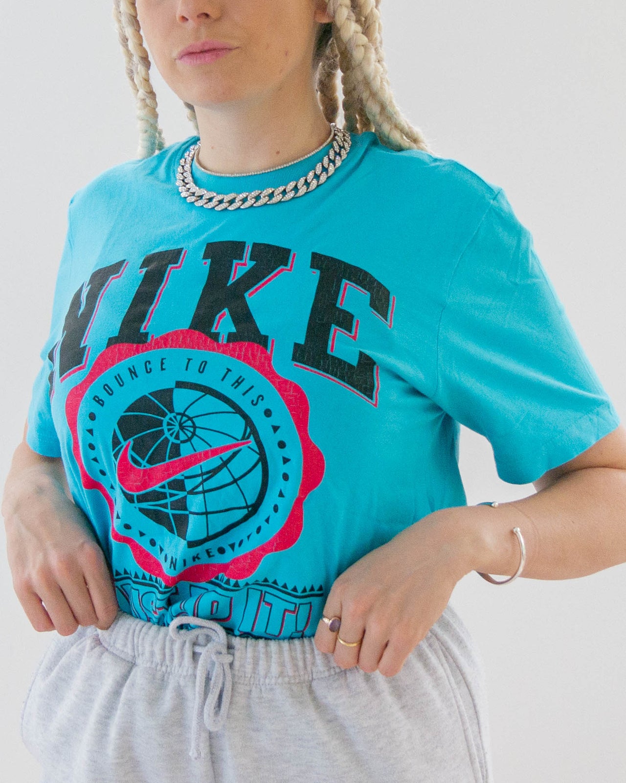 T-shirt turquoise Nike M