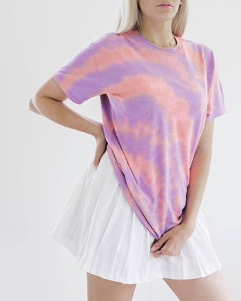 T-shirt tie&dye violet/orange M