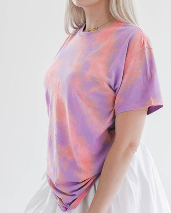 T-shirt tie&dye violet/orange M