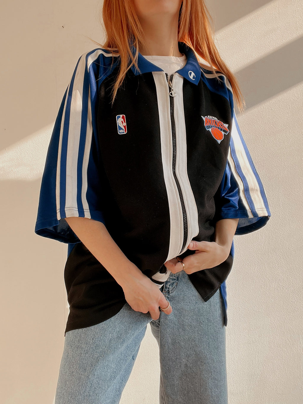 Maillot Champion bleu Knicks XL