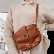 Vintage chocolate brown handbag