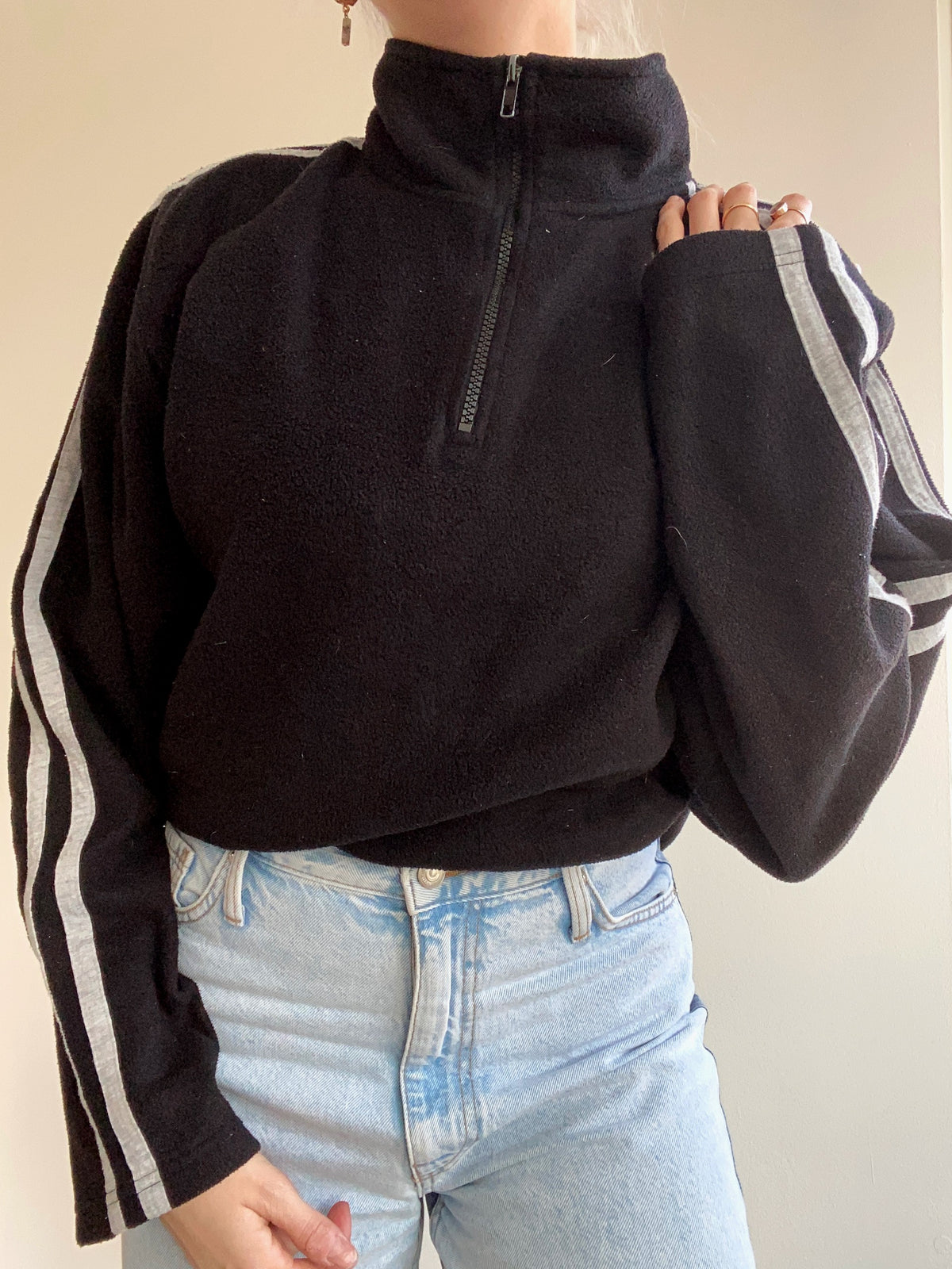 XL blue fleece sweater