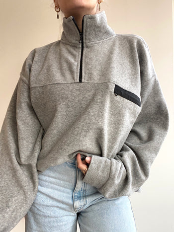 XL blue fleece sweater