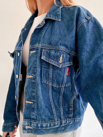 Veste en jeans vintage oversized Wrangler M