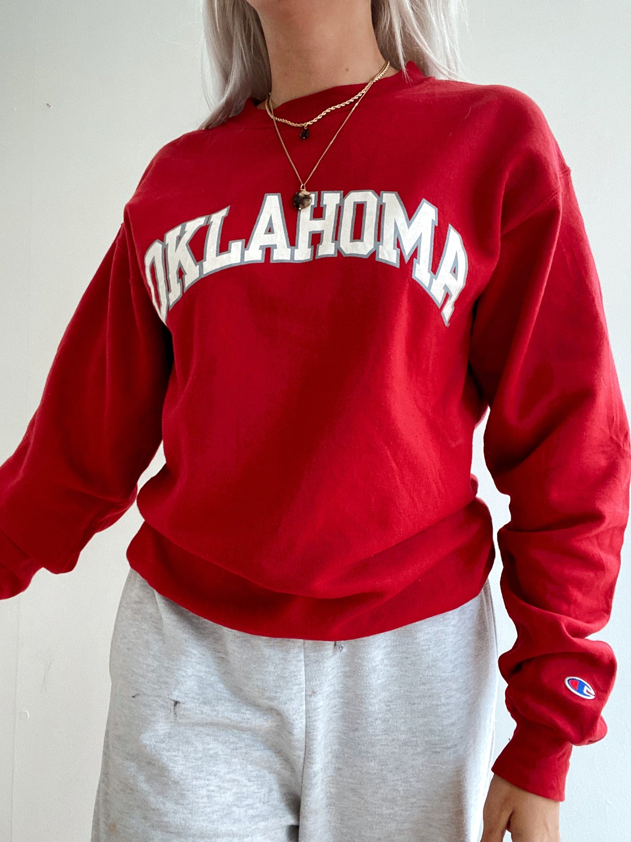 Pull vintage USA rouge/bordeaux XL