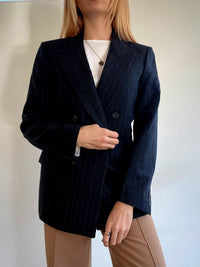 Veste Blazer oversized vintage bleu foncée