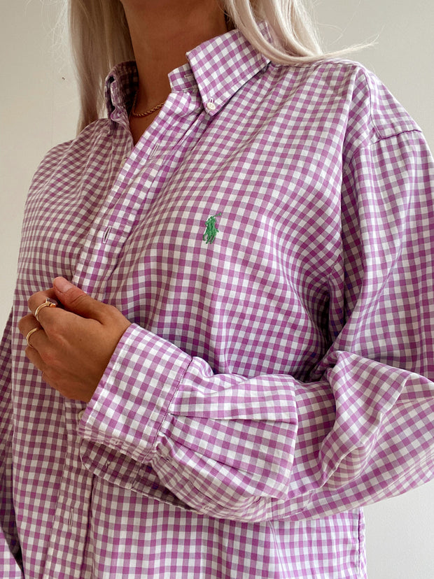 Chemise vintage Ralph Lauren  violette à carreaux XL