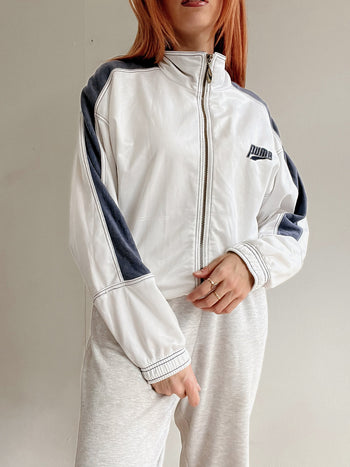 Veste de jogging vintage blanche Puma S