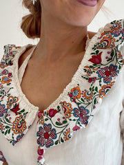 Robe vintage Blanche à fleurs