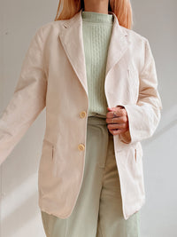 Veste blazer vintage rose très clair M