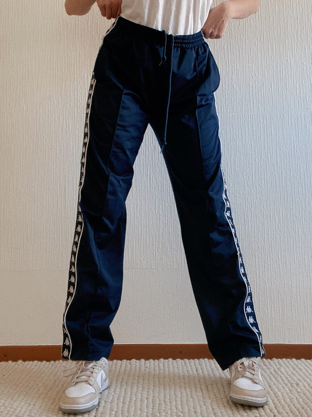 Pantalon de jogging bleu et blanc Kappa L