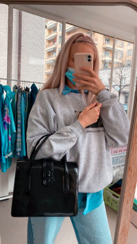 Kleine schwarze Vintage-Handtasche