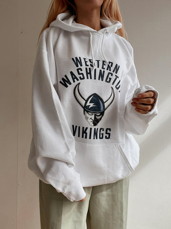 Pull vintage américain blanc Washington  XXL