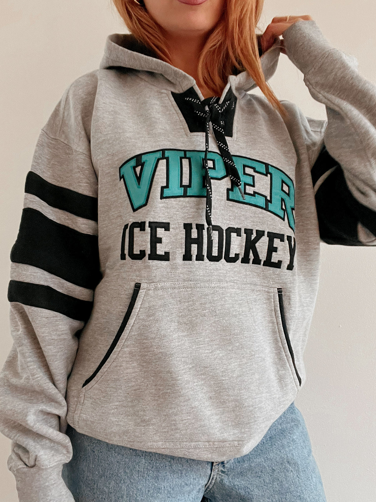 White and blue jacket with orange collar Adidas XL