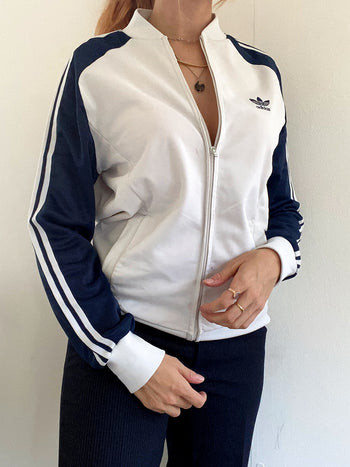 Jacket Blanche et bleue Adidas S