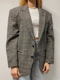 White and blue jacket with orange collar Adidas XL
