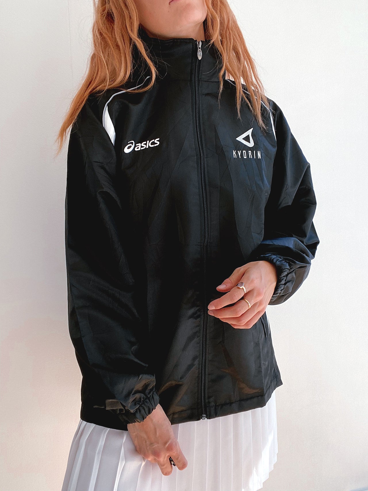 Jacket coupe-vent noire ASICS XL