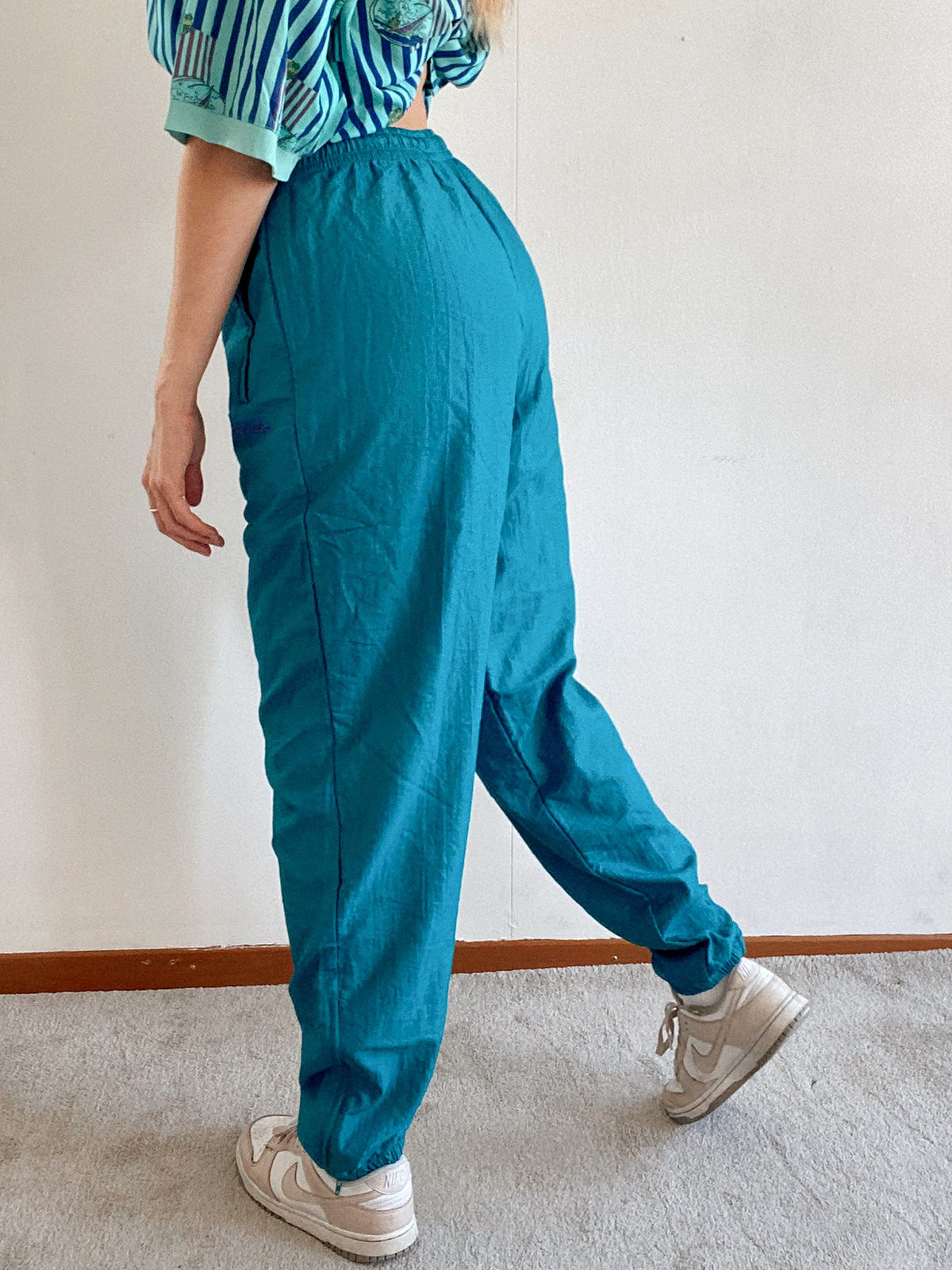 Pantalon de jogging vintage vert turquoise M