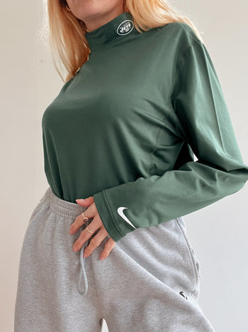 Pull vintage américain vert Jets Nike XL