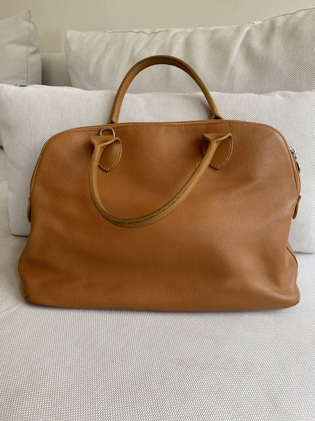 Longchamp-Handtasche aus beige/kamelfarbenem Leder 