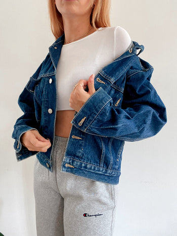 Veste en jeans vintage oversized Wrangler M