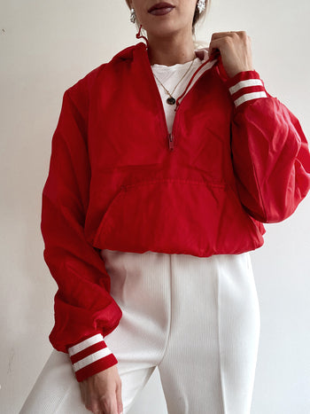 Veste Bomber USA rouge et Blanche  L