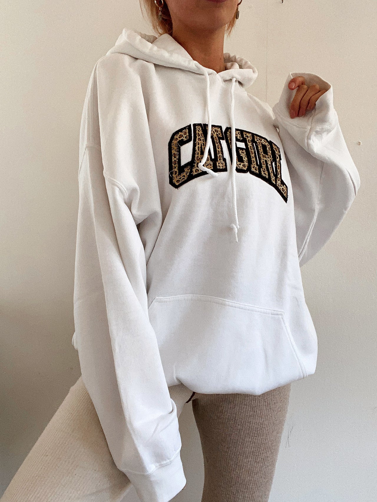 Pull vintage américain blanc  XL