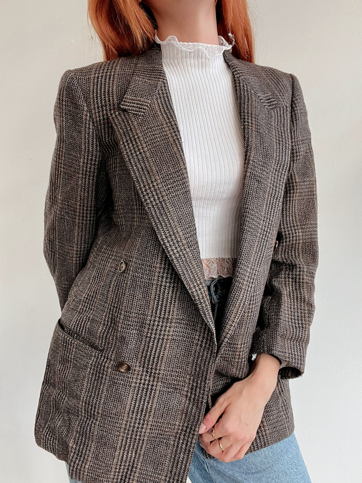 Veste blazer vintage brune  M