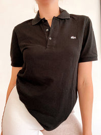 Polo à manches courtes noir Lacoste S
